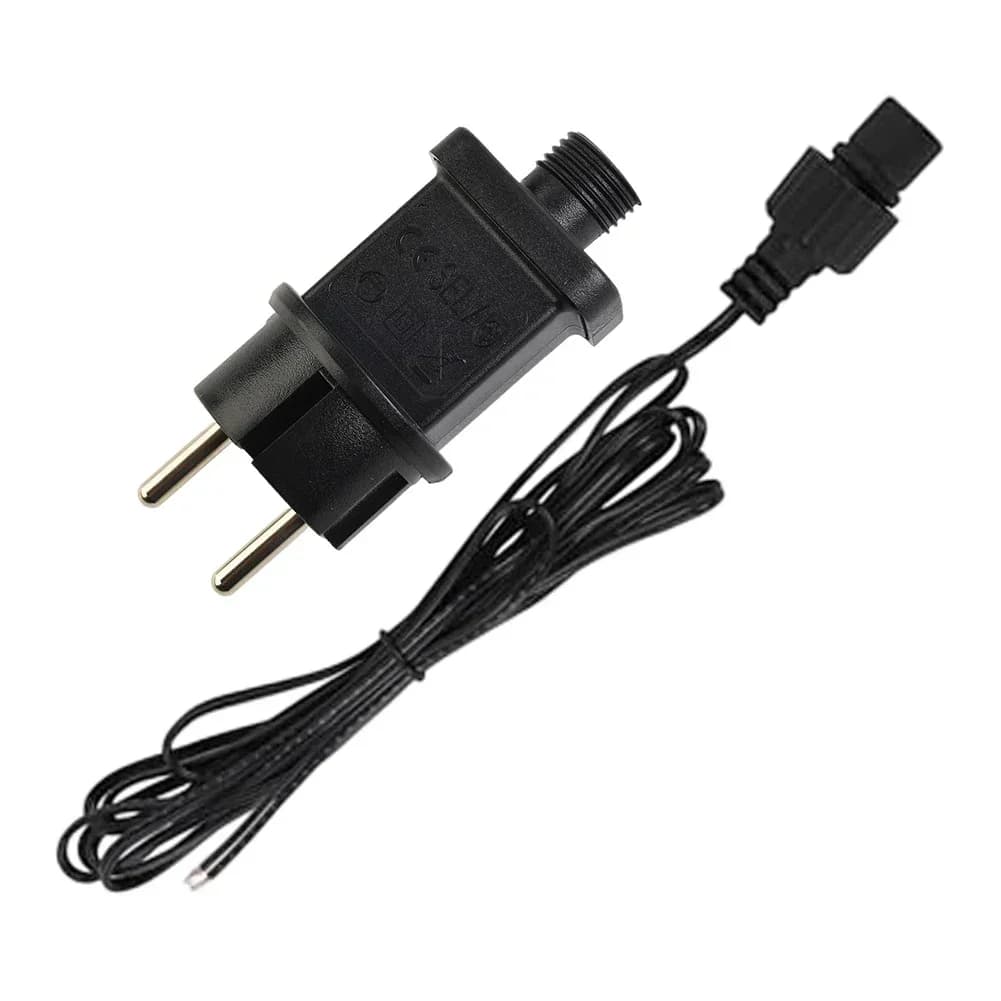 Adattatore per luce LED impermeabile da 4,5 V 3,6 W con estensione da 2 m per luci a corda per interni ed esterni da utilizzare per accessori da giardino domestico