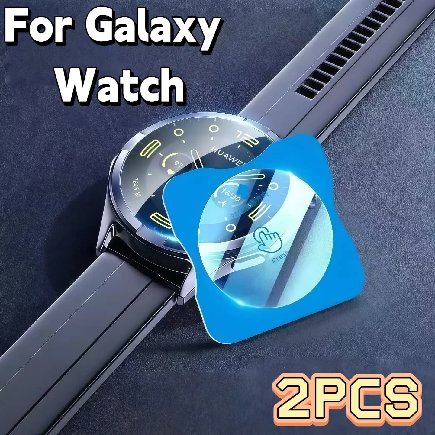 2 pezzi HD protezione schermo in vetro temperato trasparente per Samsung Galaxy Watch7 Ultra 4 5 6 7 8 40 44mm Classic 43mm 47mm antigraffio