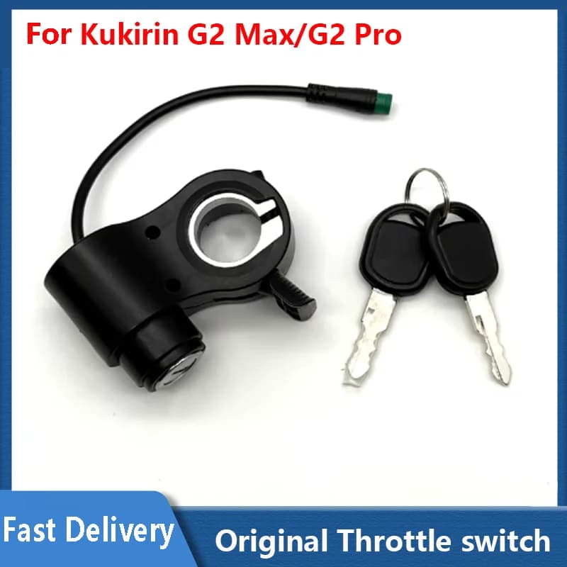 Gruppo acceleratore per Kukirin G2 Pro/G2 Max Scooter elettrico Acceleratore Interruttore Blocco Parte originale integrata