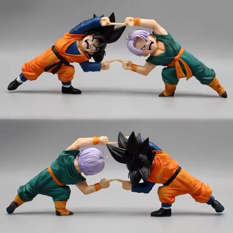 Statuetta Anime Dragon Ball Z di 10cm, Son Goten, Gotenks, Trunks, Personaggi Combinati, Action Figure in PVC, Modellini da Collezione, Giocattoli, Regali