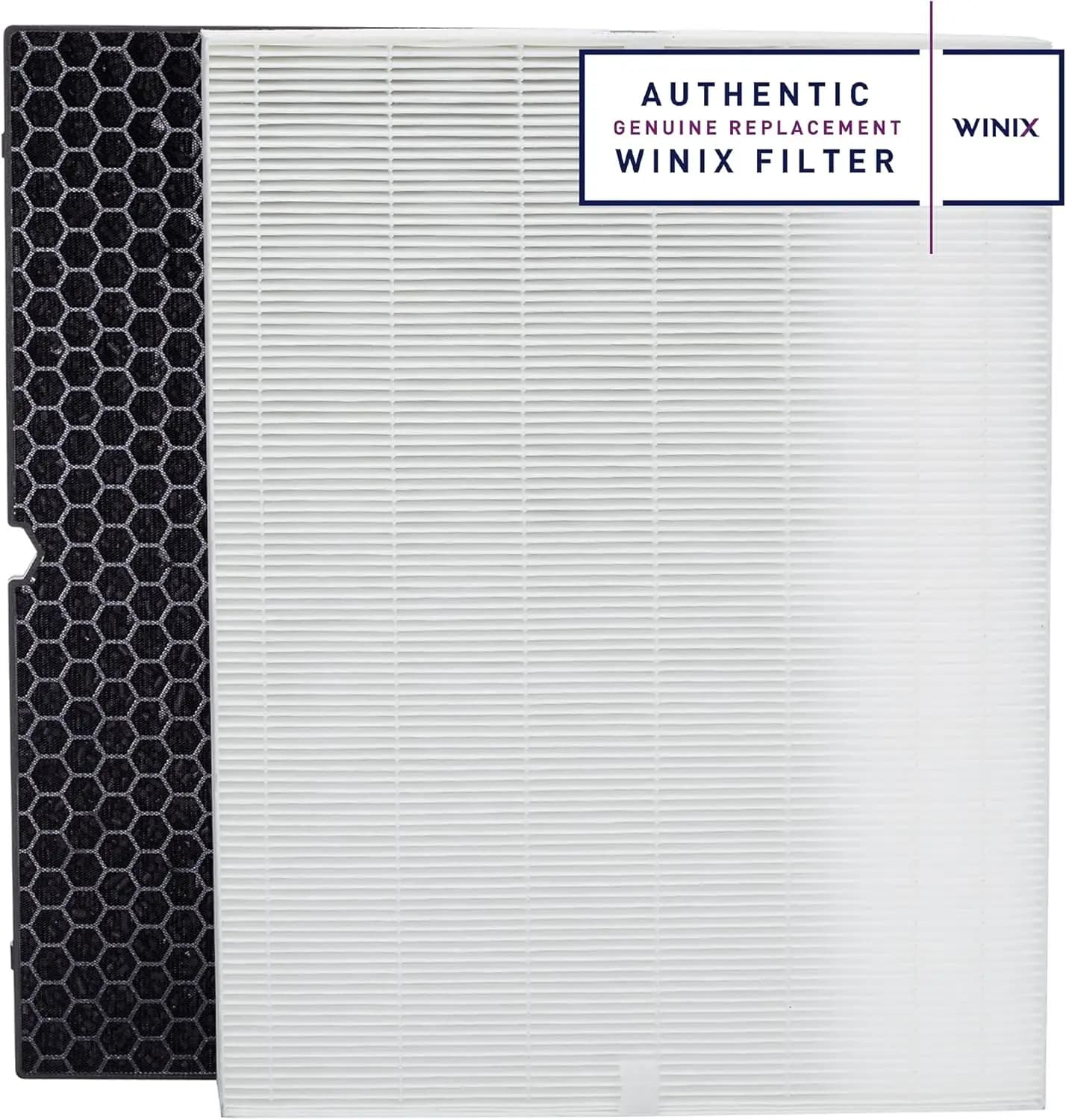 Filtro di ricambio Nuine 116130 H per purificatore d'aria 5500-2, 16,25 L x 12,5 W x 1,5 H, bianco