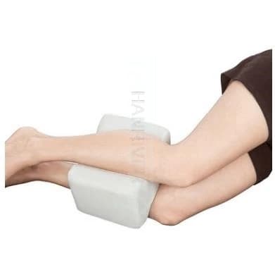 Cuscino per ginocchio Cuscini per gambe in memory foam Rilassa la gamba Schiena Anca Sollievo dal dolore Dormire comodamente Design antibatterico Copertura rimovibile Blu scuro