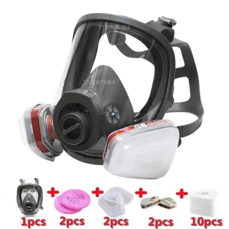 6800 maschera antigas acido/organico/ammoniaca maschera a pieno facciale respiratore vernice antiparassitario chimico laboratorio filtri multifunzione antipolvere