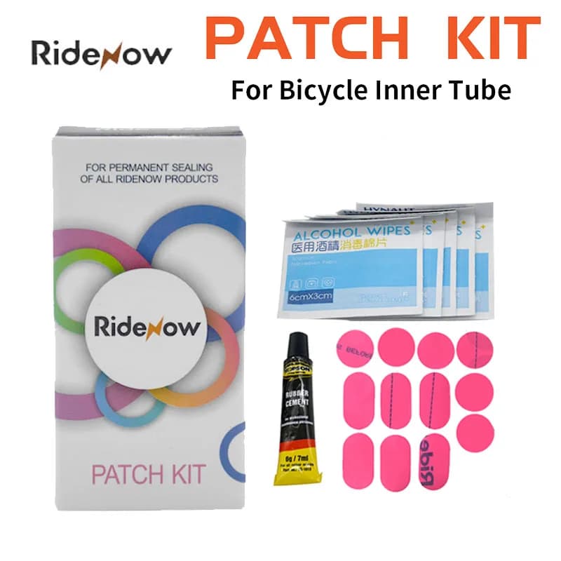 Ridenow Patch Kit TPU Strumento di riparazione camera d'aria bici Pneumatico per bicicletta da strada 700C x 23 25 28 32C MTB Pneumatico bici 26 27.5 29er BMX 20 "16"