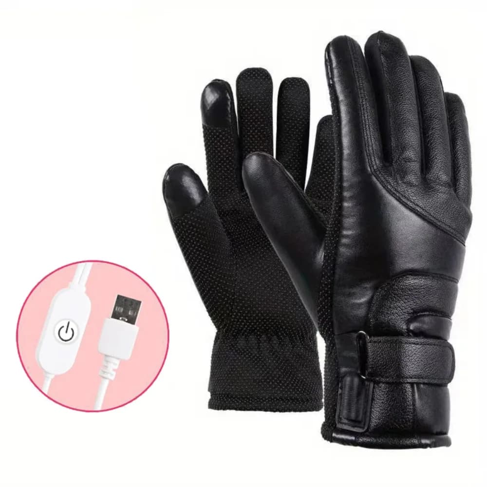 Waterproof USB Heated Gloves Touch Screen 3 Heat Settings Heating Thermal Mitten Windproof Wide Application