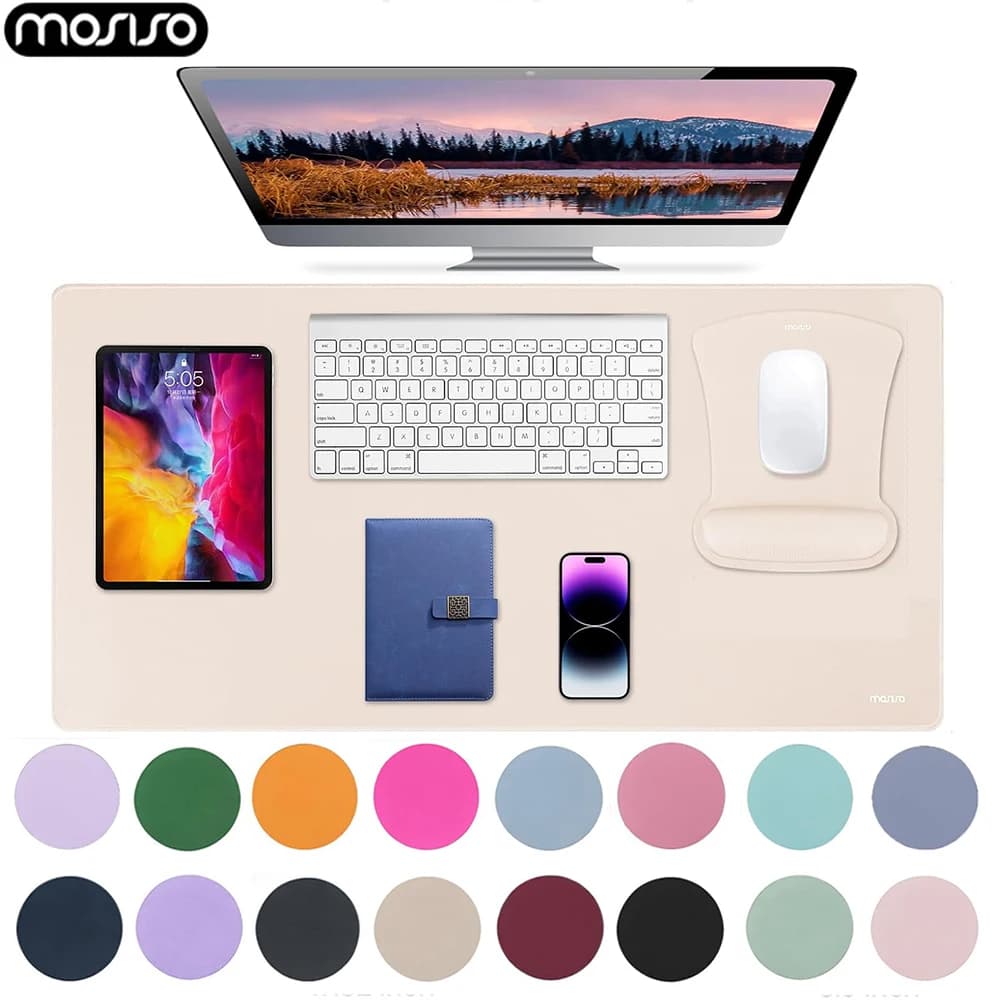 Tappetino per mouse Grande 80 * 40 cm Tappetino da scrivania Impermeabile antiscivolo PC Tastiera per computer Tappetino per mouse da gioco Supporto per polso morbido per Home Office
