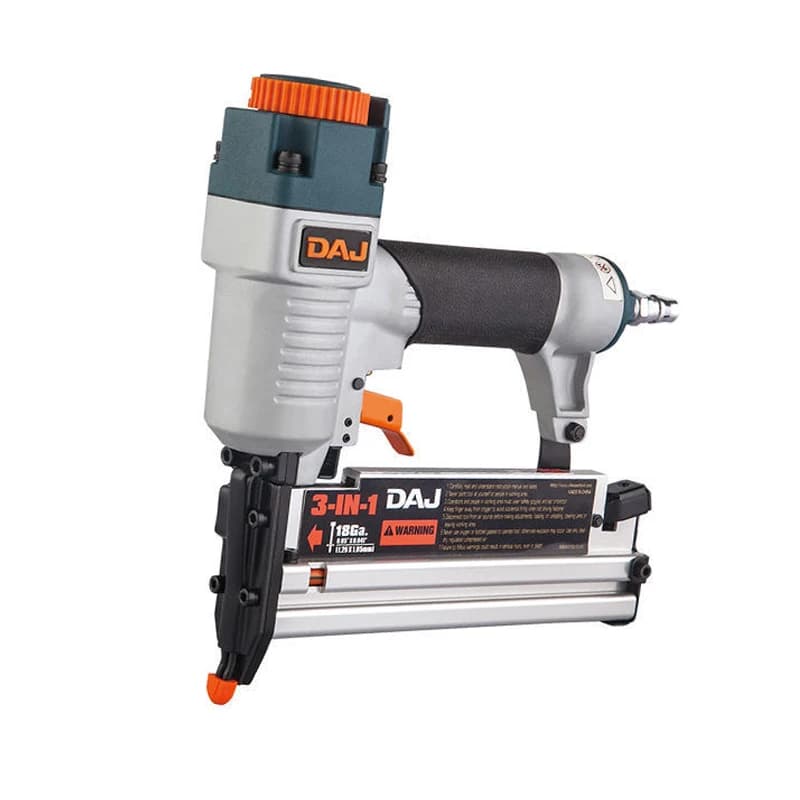 Pistola sparachiodi pneumatica per carpentiere Cucitrice pneumatica per la lavorazione del legno F50/T50/440K Chiodi Strumento di decorazione per carpenteria 3 in 1