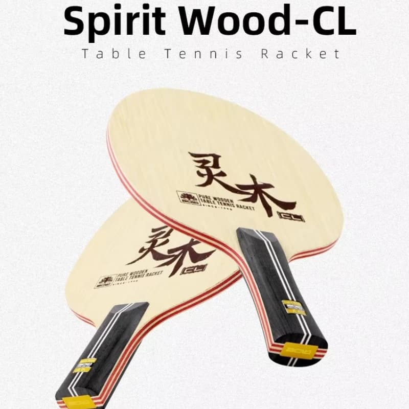 Spirit Wood CL Lama da ping pong Pagaia da ping pong in puro legno a 7 strati Limonba Ayous Core Racchetta da ping pong Attacco rapido e anello
