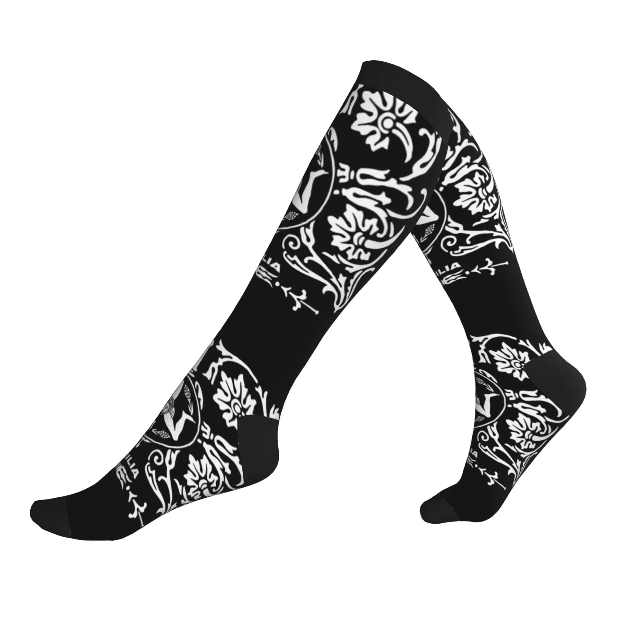 Calzini Sicilia Sicily Love Trinacria per uomo e donna, calzini sportivi a compressione, caldi e alla moda, con orgoglio siciliano