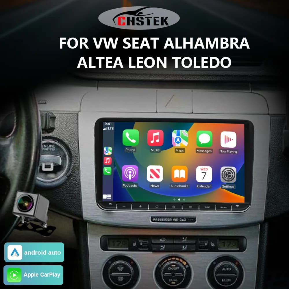 CHSTEK Android 13 Autoradio per VW Amarok Passat Jetta Bora Skoda Wireless CarPlay GPS 4G WiFi BT Lettore multimediale