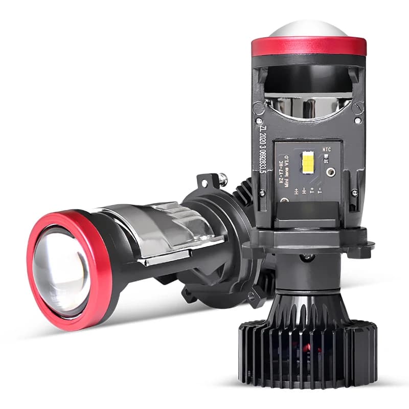 2 PCS H4 Mini Lente Led Lampada A Led Per Auto H4 Fari A Led Lente Laser Lampada A Led H4 Mini Proiettore Lenti Canbus Per Fari Auto