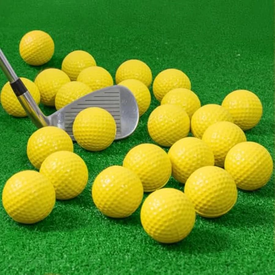 Confezione da 24 Palline da Golf in Schiuma per Allenamento, Sensazione Realistica e Volo Limitato, Morbide per Allenamento Indoor o Outdoor