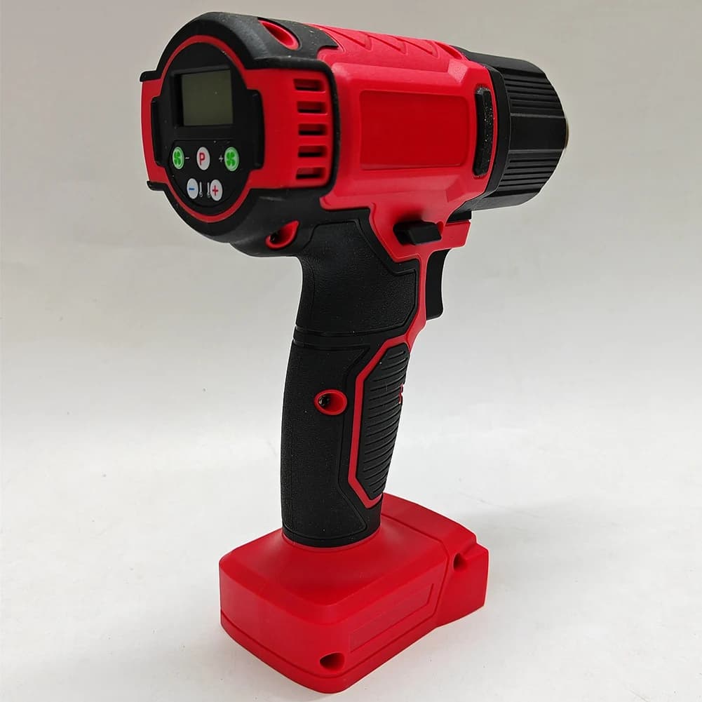 Pistola termica senza fili M12K per batteria da 18 V 60-540 ℃ Pistola ad aria calda regolabile con strumento elettrico con display LCD a 3 ugelli