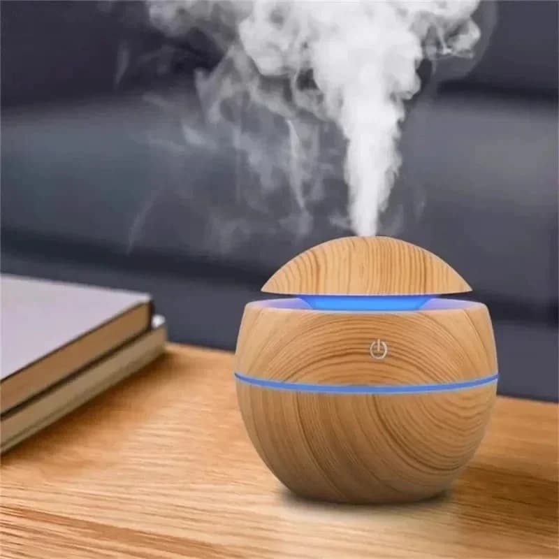 Mini Imitation Wood Grain USB Sonic Humidifier Aromatherapy Essential Oil Diffuser Desktop Home Air Humidifier