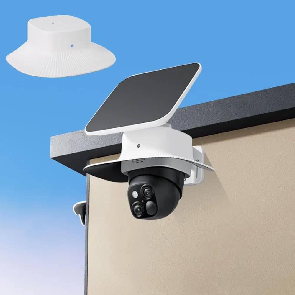 Copertura bianca per telecamera di sicurezza, copertura antipolvere montata a parete, resistente alle intemperie, resistente ai raggi UV, per Eufy S340