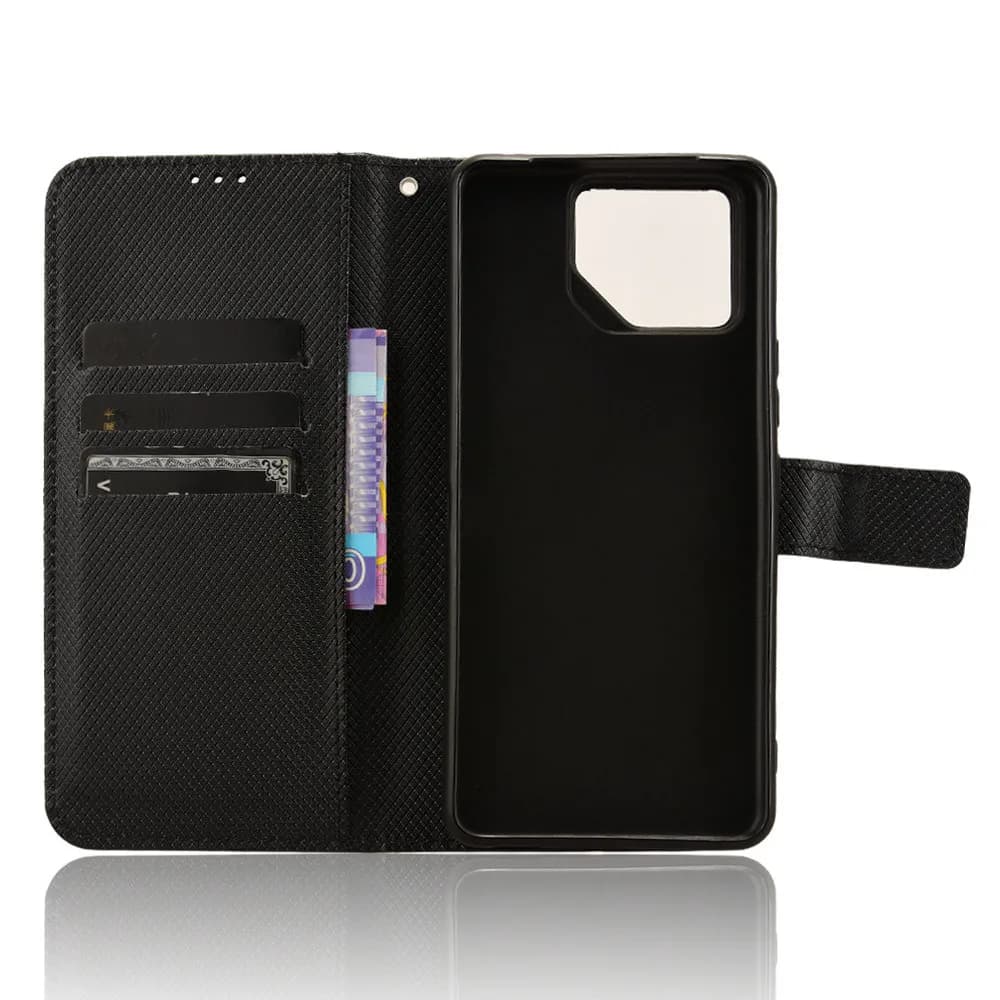 Per Asus ROG Phone 8 Luxury Flip Diamond Pattern Pelle PU Portafoglio in pelle Custodia per Asus ROG Phone 8 Pro ROG8 Borsa per telefono