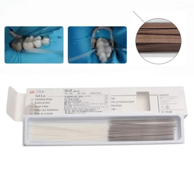 Sof-Lex Dentali Gloss Strips in Resin for Interdental Polishing, Dentali Materials for Polishing and Teeth whitening