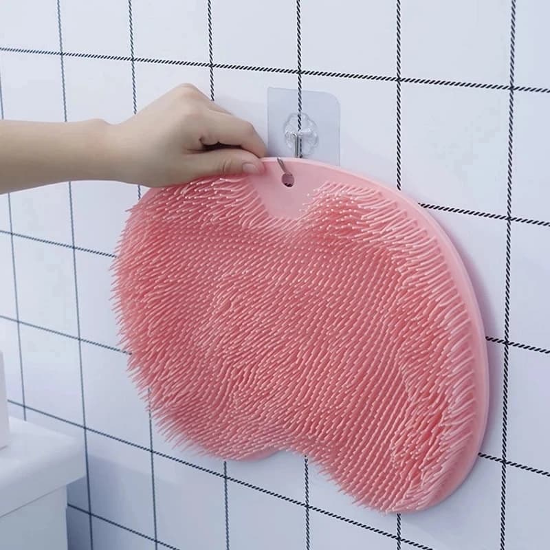 Tappetino esfoliante per massaggio alla doccia, tappetino da bagno antiscivolo in silicone, spazzola per massaggio alla schiena, prodotti per la pulizia del corpo, prodotto singolo