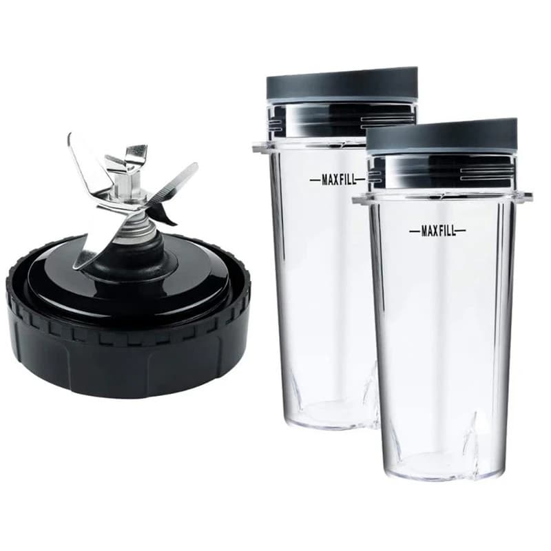 N85R Tazza da 16 OZ con due coperchi, lama a 6 alette per Ninja, accessori per parti di ricambio per frullatore Ninja BL660 BL770 BL740