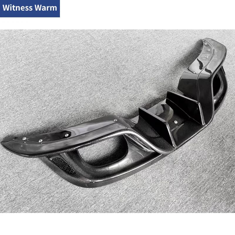 Rear Lip For Jaguar F-type Carbon Fiber Car Bumper Spoiler Diffuser Splitters 2013-2019