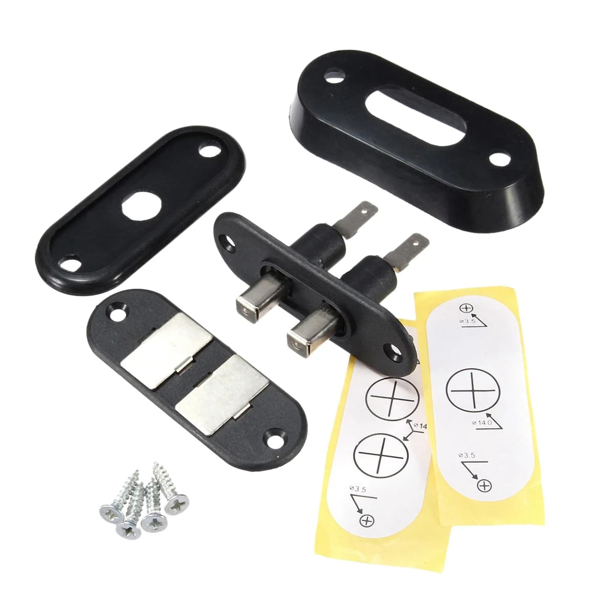 Interruttore di contatto per porta scorrevole nero per la chiusura centralizzata dell'allarme del furgone dell'auto per T4
