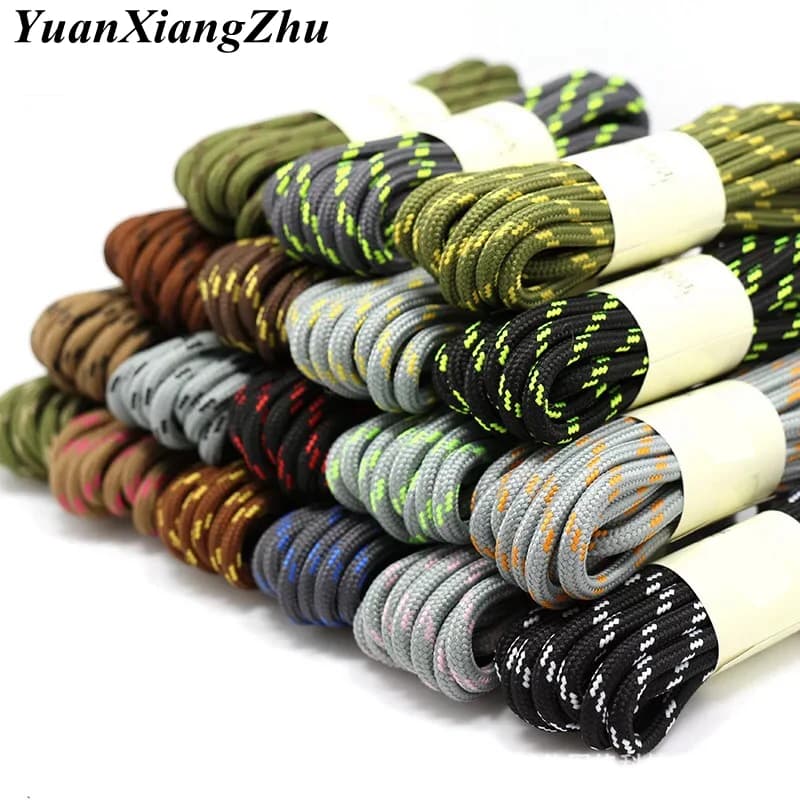 1 pair of round laces durable polyester laces outdoor boots sneakers laces for shoes 100/120/140/160 cm shoes accessories