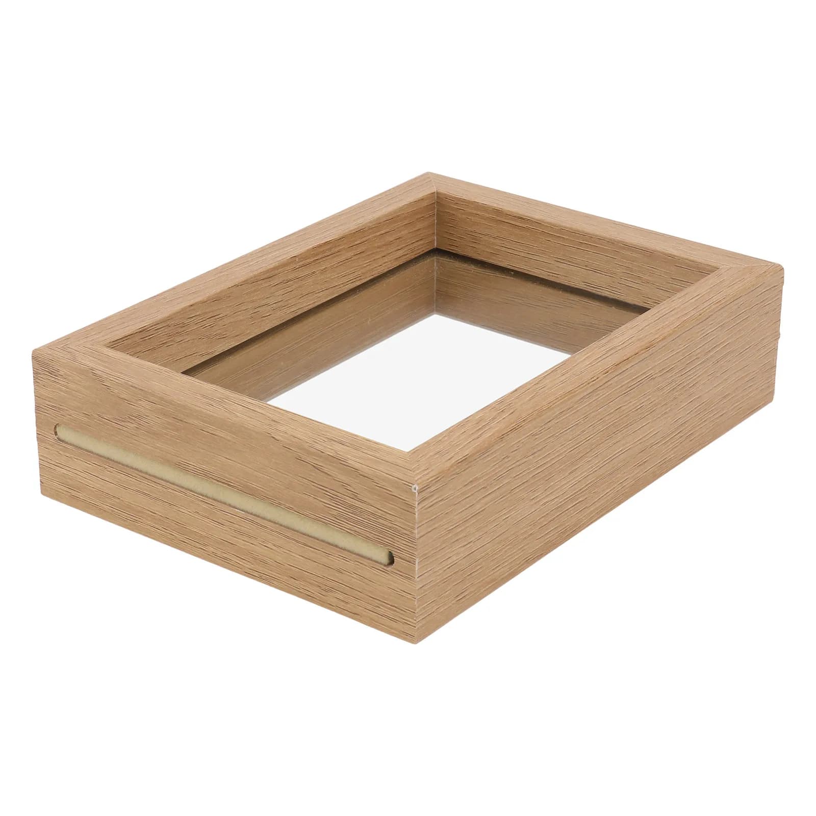 1Pcs Nordic Style Wooden Photo Frame Double-Sided Glass Desktop Decor Picture Display Rack Home Room Ornament Bedroom Living