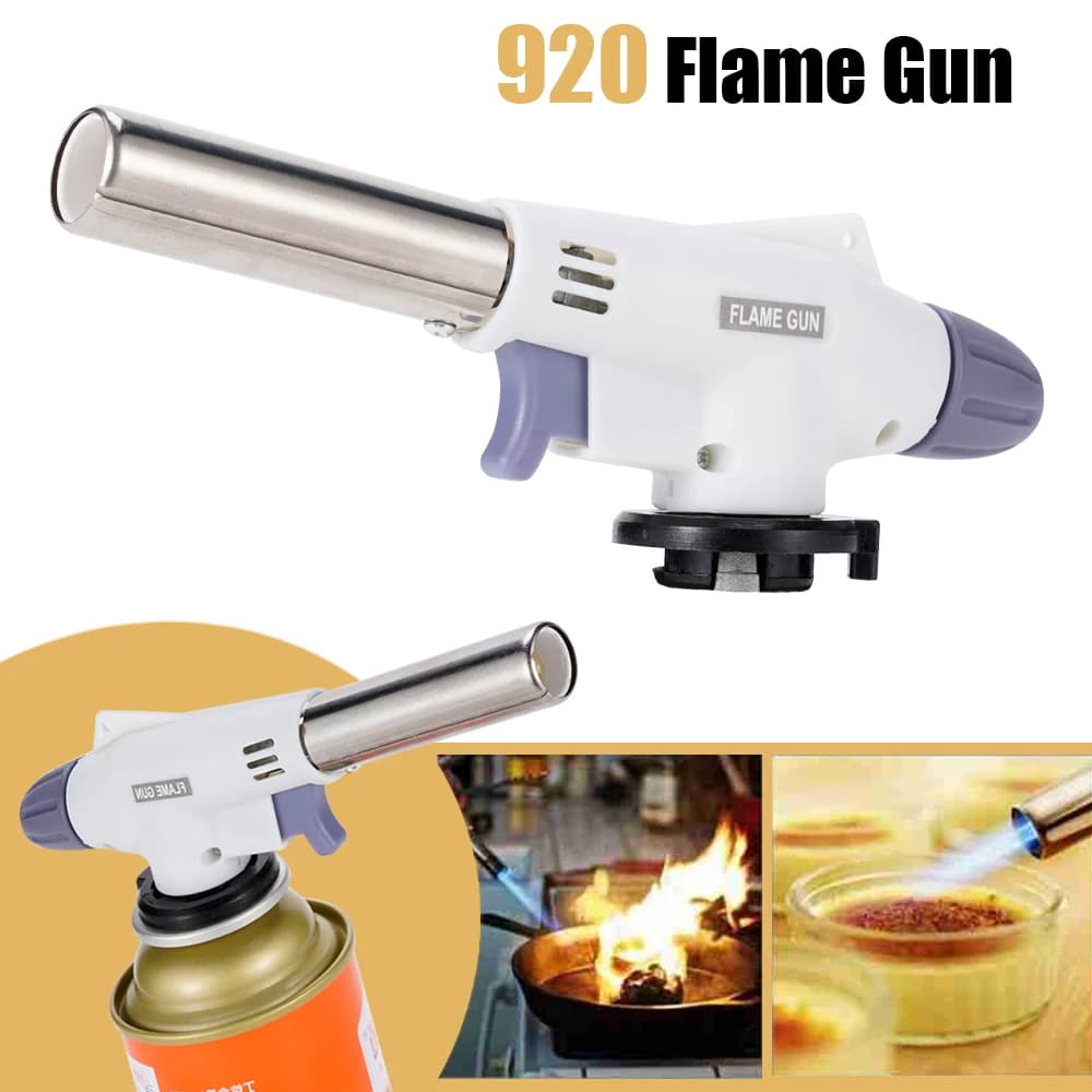 Torcia per saldatura bruciatore a Gas pistola a fiamma torcia per brasatura saldatura butano accensione automatica bruciatore a Gas cottura Barbecue accendino riscaldamento