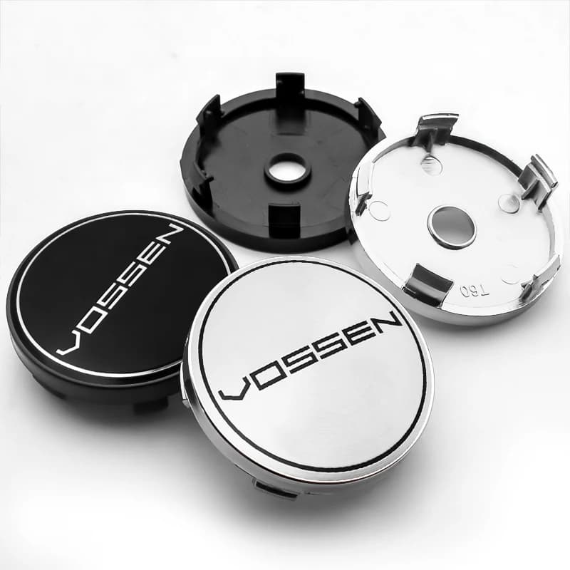 4 PZ 56 + 60mm Car Styling Vossen Centro Ruota Coprimozzo Cerchione Distintivo Emblema Adesivo Accessori Auto
