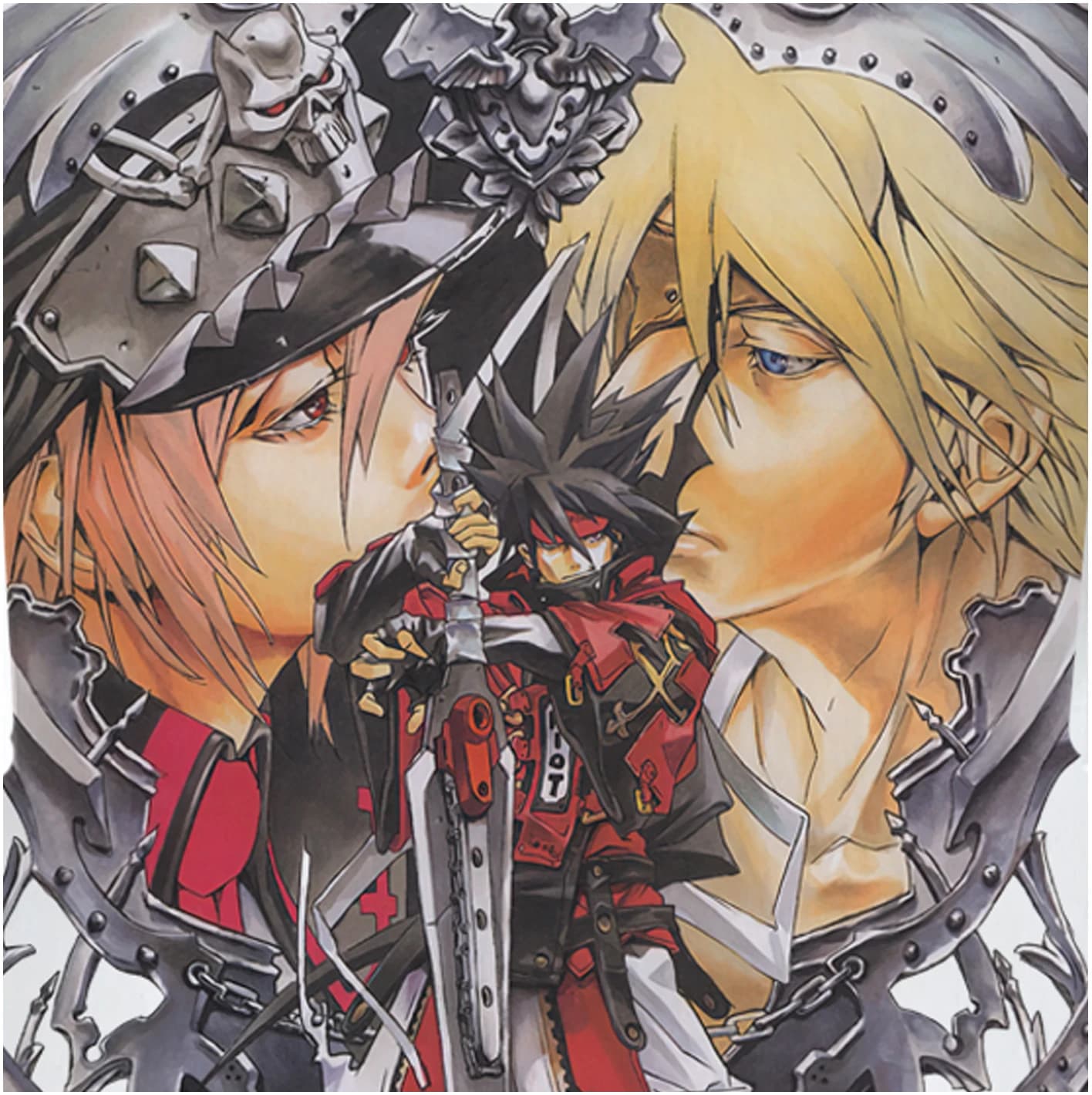 2025 T-shirt stampata in puro cotone americano Guilty Gear a tempo pieno invernale e autunnale, marchio estivo allentato INS Street Trend unisex