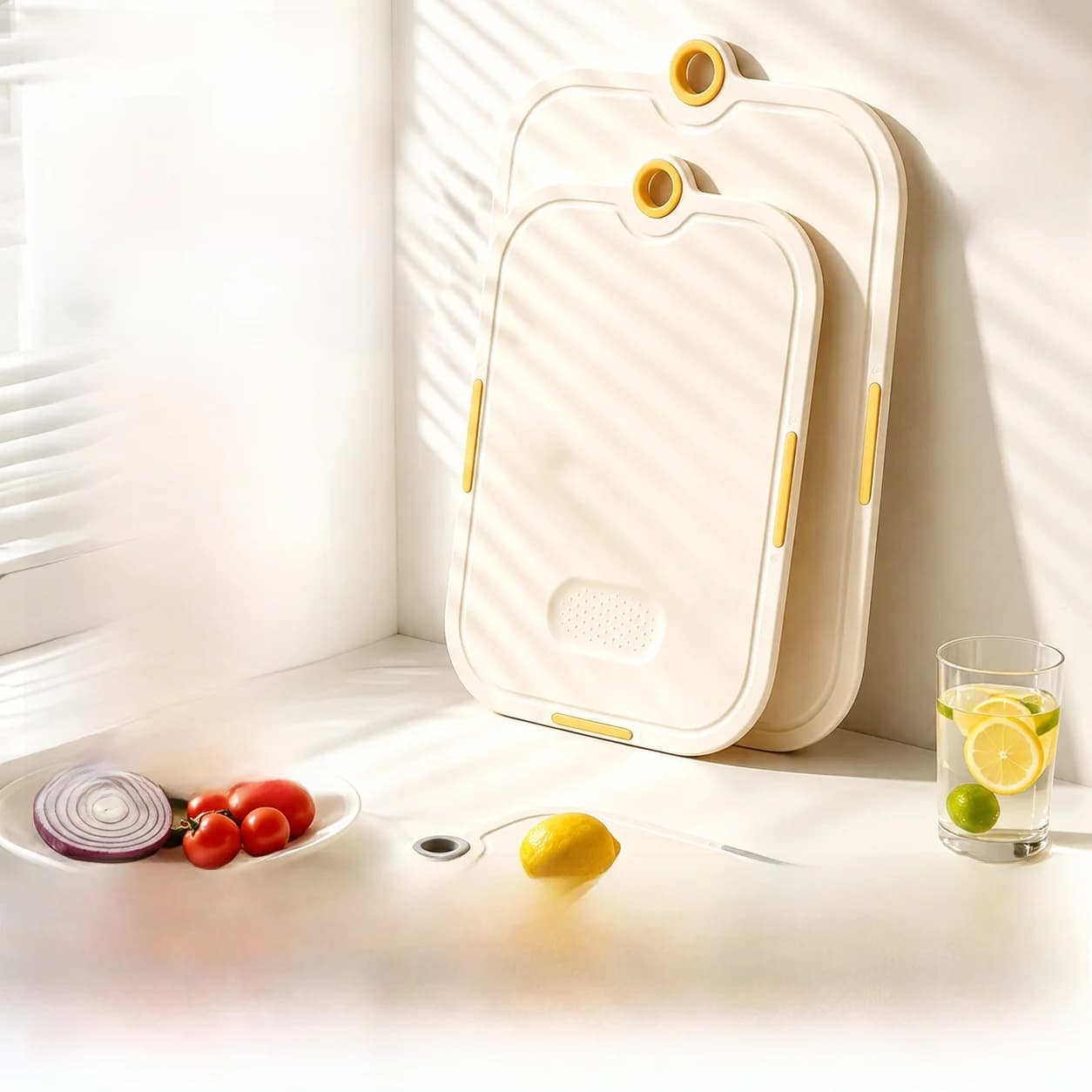 Food Grade Cutting Board Baby Food Fruit Double Side Use Anti Mold Antibacterial Maternity Level Kitchen Cooking Tool PP Mate...