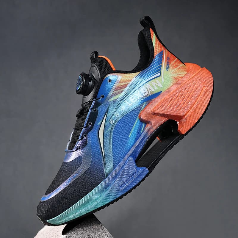 Scarpe sportive da uomo con piastra in carbonio a tutta lunghezza, scarpe da corsa da uomo per maratona, scarpe da allenamento per atletica leggera con assorbimento degli urti.