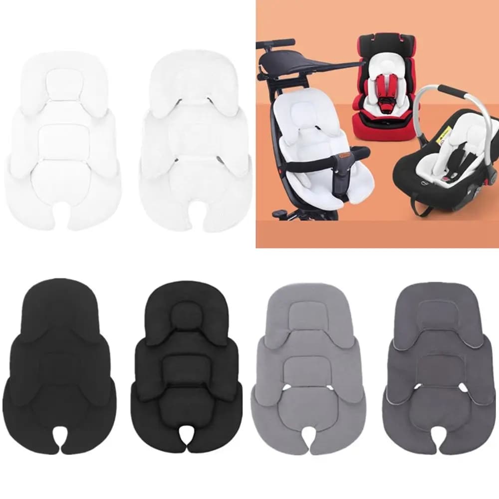 Cuscino per passeggino, imbottitura per seggiolino, cuscino di supporto per il collo del neonato, materasso per carrozzina, accessori per passeggino, tappetino per passeggino e auto