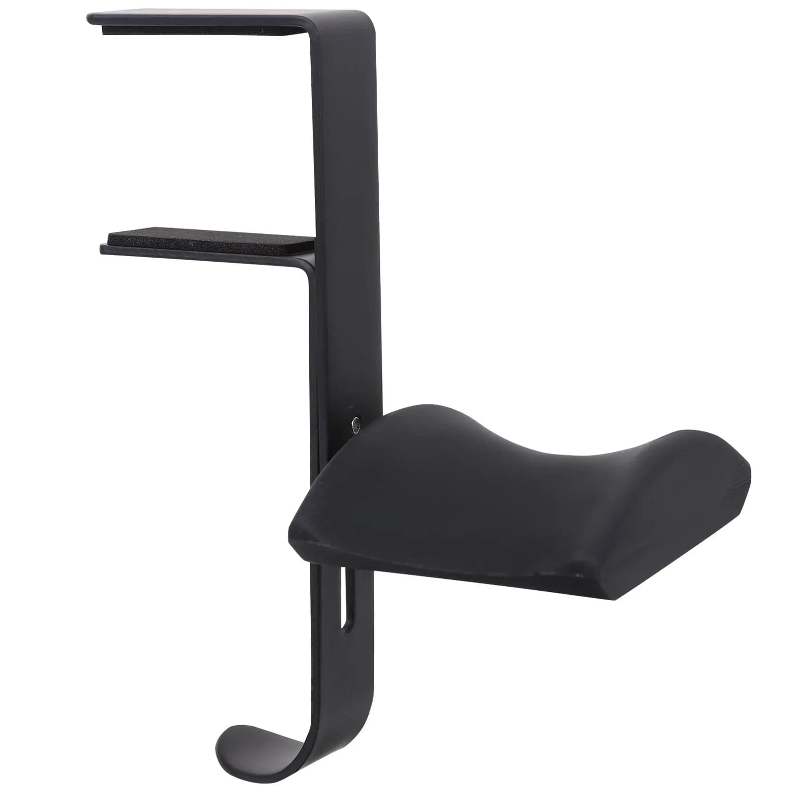 Supporto Regolabile per Cuffie in Metallo con Clip da Scrivania, Porta Cuffie Gaming con Cuscinetto in PU, Accessori PC