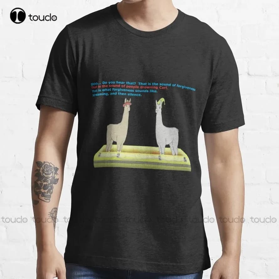 Perdono lamas con cappelli, Carl, Paul T-shirt Camicie da golf Maglietta personalizzata per adolescenti con stampa digitale unisex Xs-5XL classica