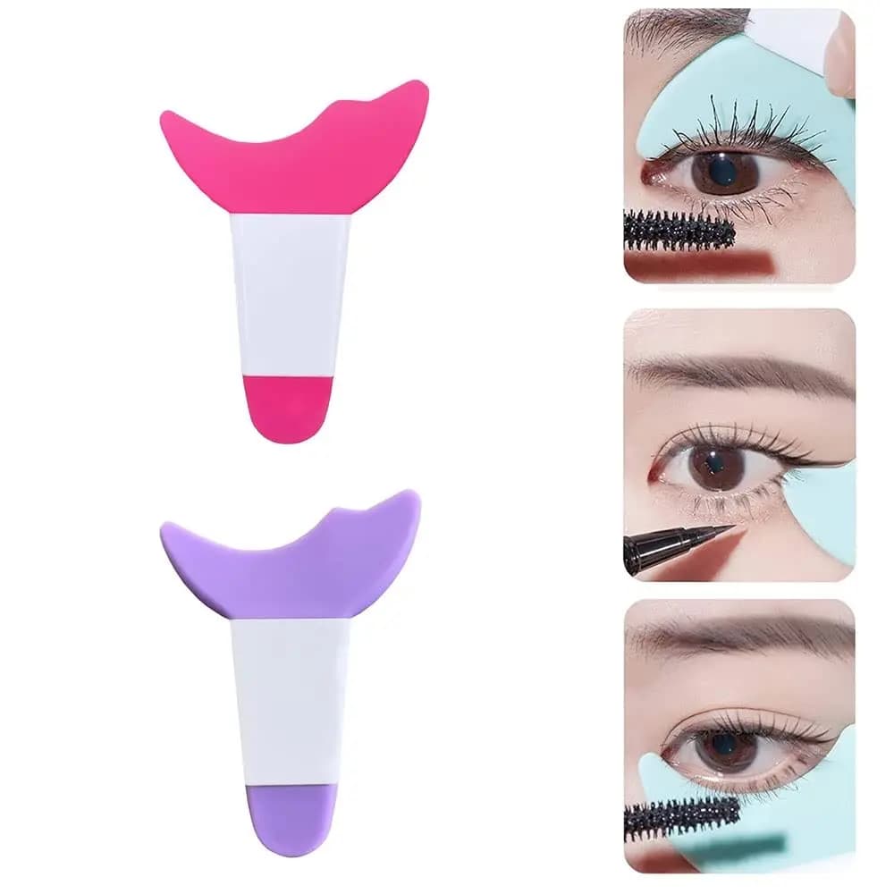 Silicone applicator for Mascara and Protection Eyelash, Reusable Multifunction Tool for Umbrella and Eyelash