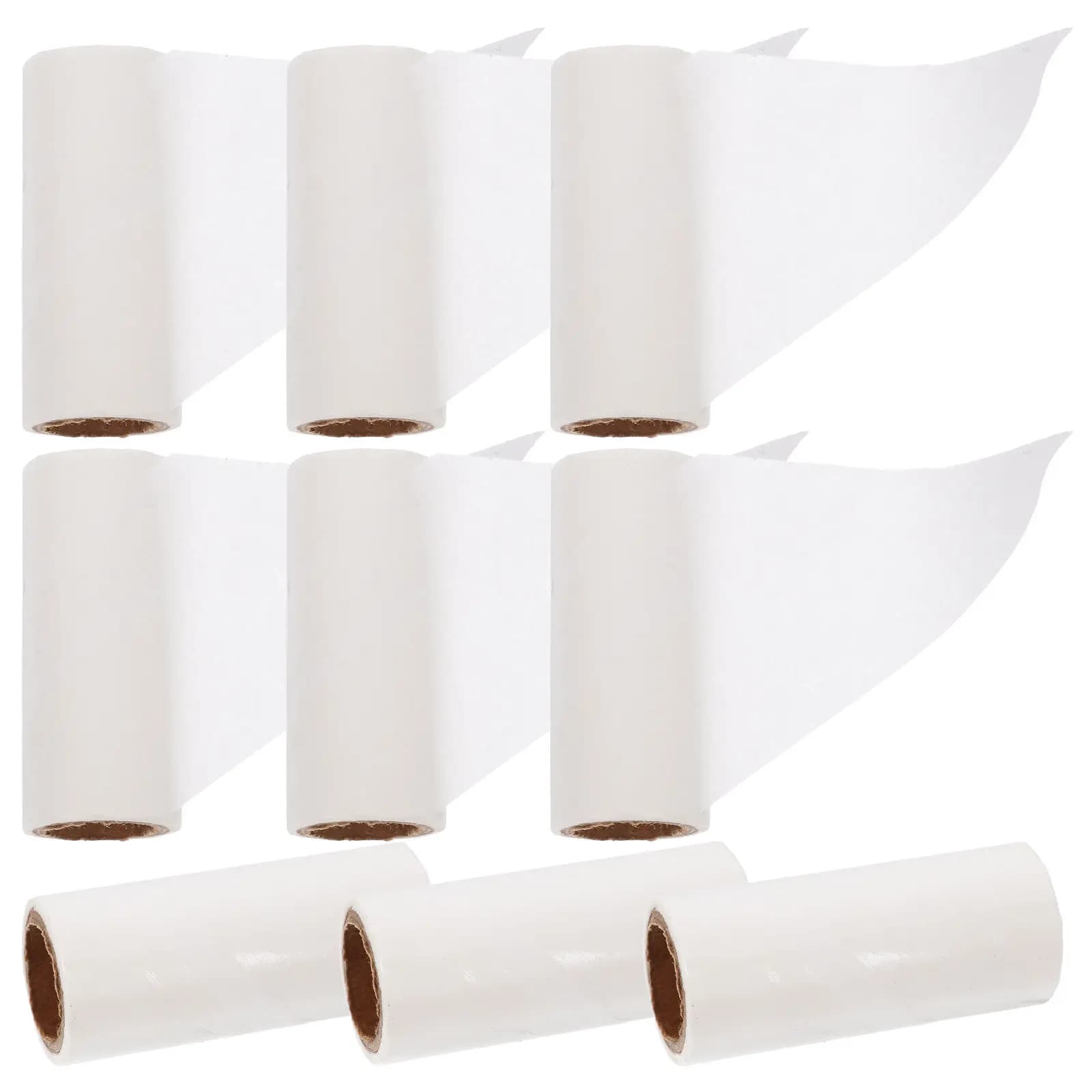 9Pcs Lint Roller Refills White Extra Sticky Mini Replacement Rolls Portable for Pet Hair Dust Clothes Bedding Furniture