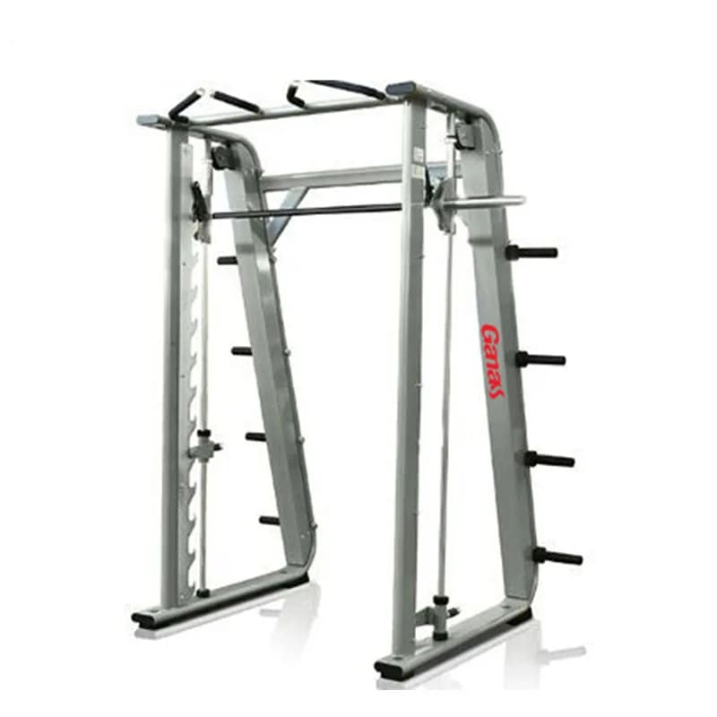 Attrezzatura Fitness AiroGym: Macchina Multifunzione a Carico a Piastre per Allenamento della Forza, Smith Machine a Peso Libero per Sollevamento Pesi