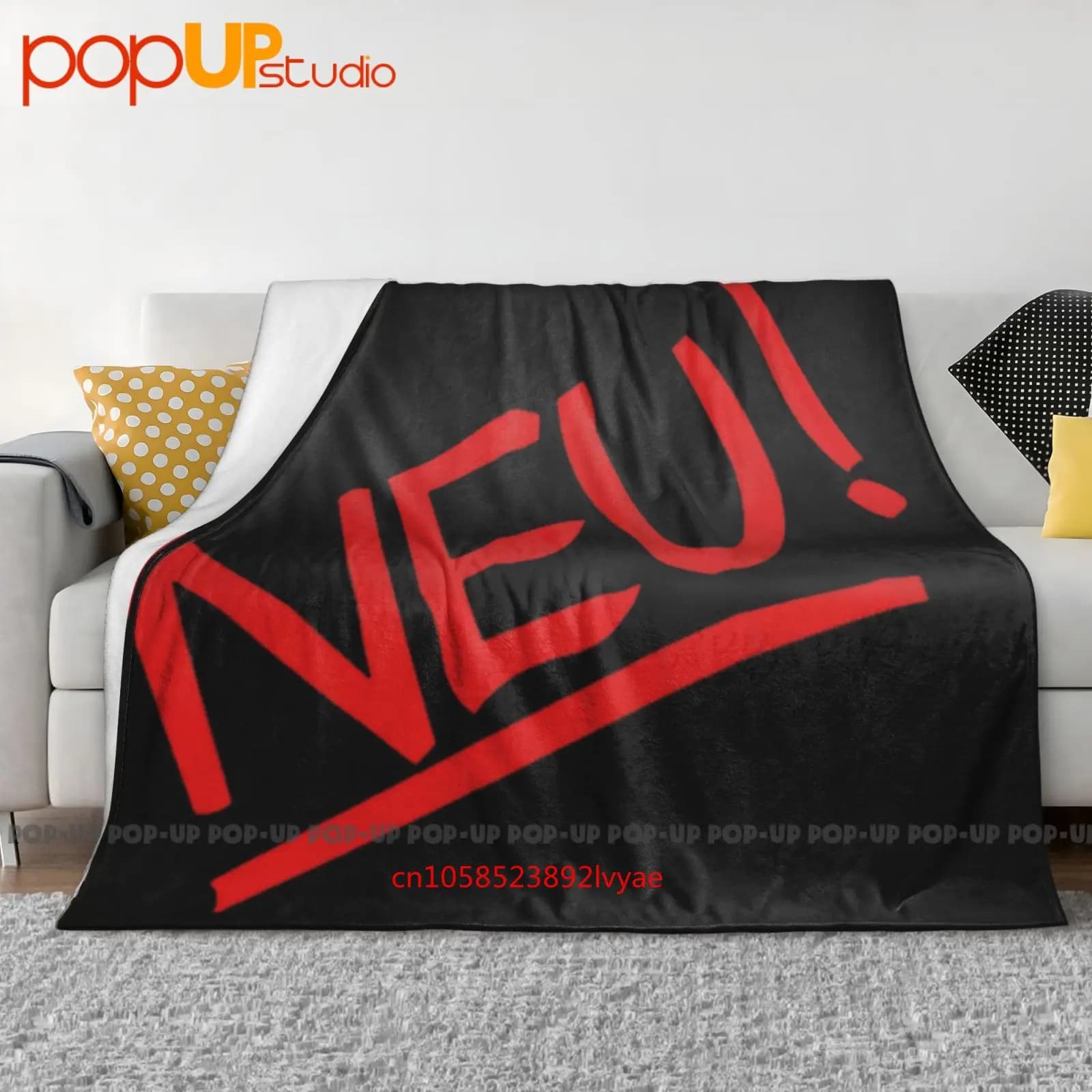 Neu! Copridivano invernale con copridivano, trapunta ultra morbida, elettronica tedesca Krautrock Rock Band