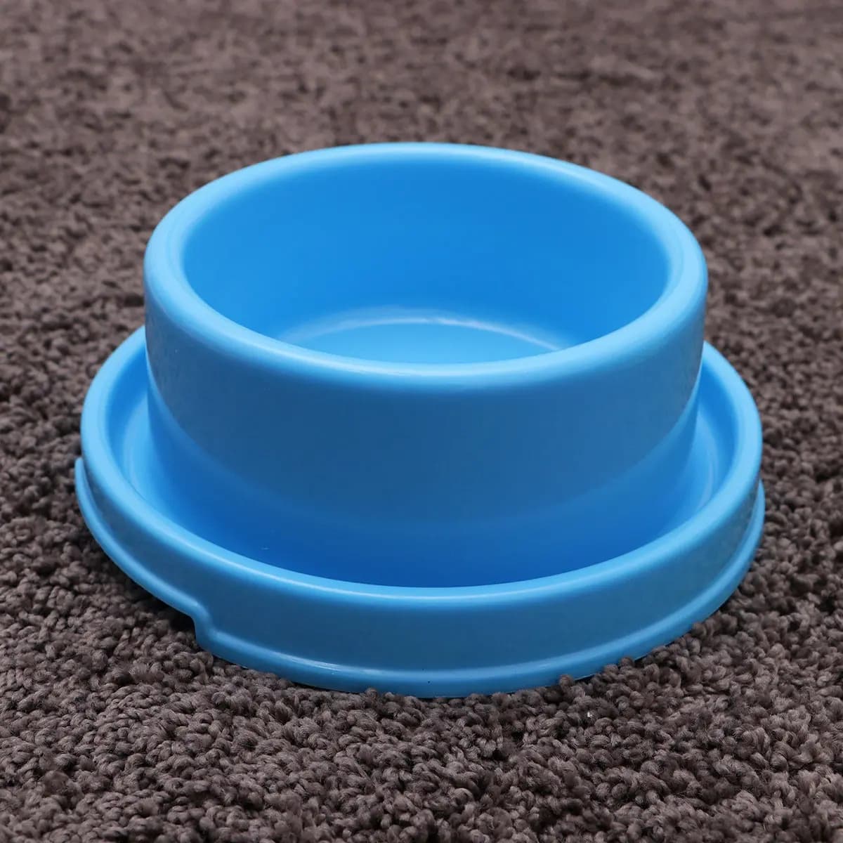 Ciotola Circolare Anti-Mosche per Animali Domestici, Blu, in Plastica Altamente Resistente all'Usura, per Cibo di Cani, Gatti e Piccoli Animali