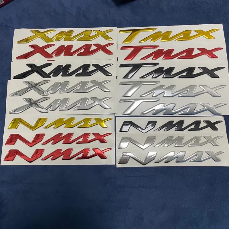 3D Yamaha NMAX TMAX XMAX Moto Modificato Adesivo PVC Distintivo Logo Per Yamaha NMAX155 TMAX 560 XMAX Decal Refit