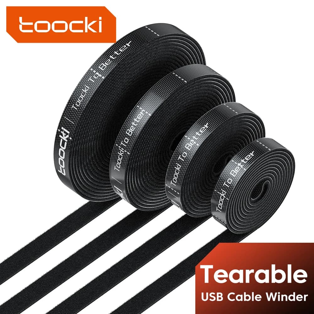 Toocki Cable Organizer Cable Management Tearable Organizador Cables Winder Ties Phone Accessories Wire Cord Organizer And Cables