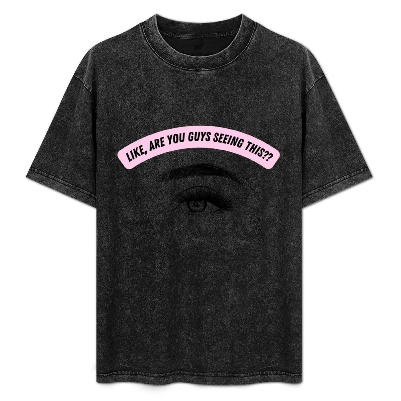 Mascara Drama T-Shirt Simple Casual Short Sleeve Cotton T-Shirt