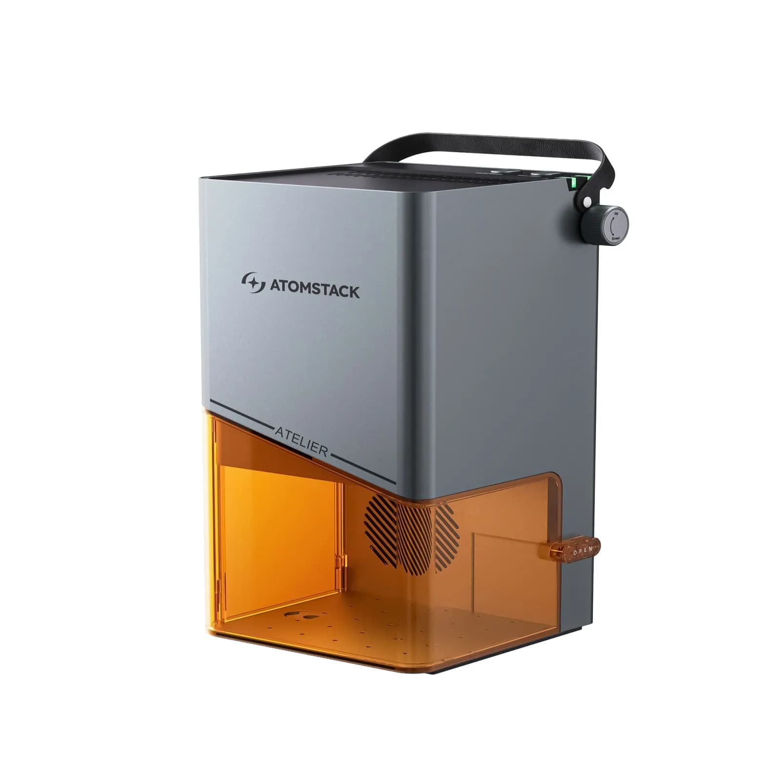 AtomStack Atelier AI diode laser engraver with integrated camera