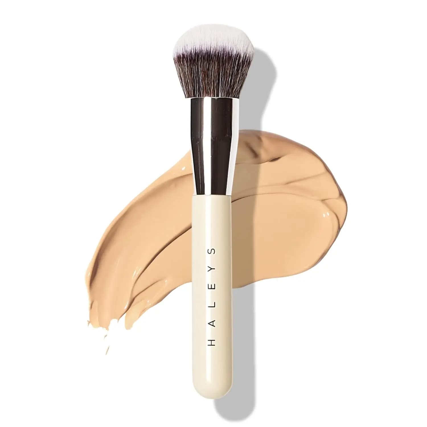 Kabuki Brush for Powder, Liquid Background, Bronzer and Blush, Soft bristles, Perfect blending, Vegan and Cruelty Free