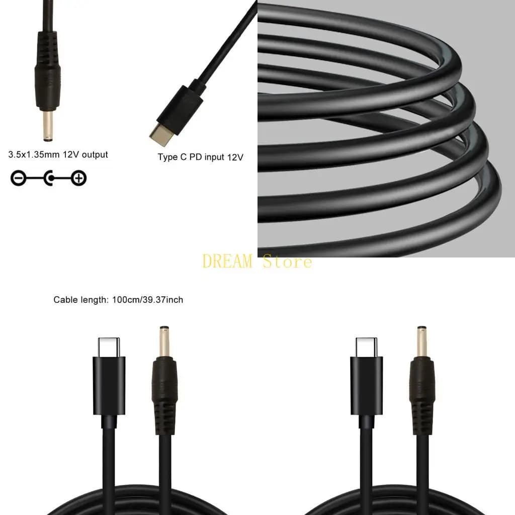USB C/Type-C PD to 12V 3.5x1.35mm Power Cable for Wireless Router Speaker Laptop best sale