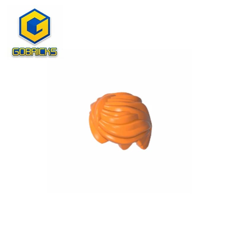 MOC PARTS GDS-M113 Minifig, Hair Swept Back Tousled compatible with lego 43753 Technical Building Blocks Liftarm Modified