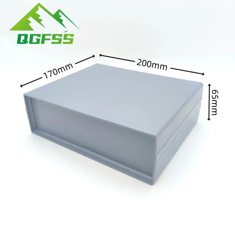 Custodia custodia scatola di plastica 200x170x65mm progetto di circuito stampato scatole di giunzione elettroniche fai da te con viti 1 pz