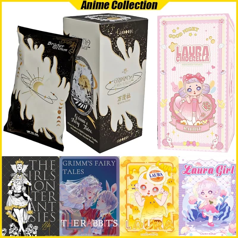 Wanmanshe Vol.2 Carte fiabe di Grimm Laura Collezione anime Carte Mistery Box Giochi da tavolo Giocattoli Regali di compleanno per bambini