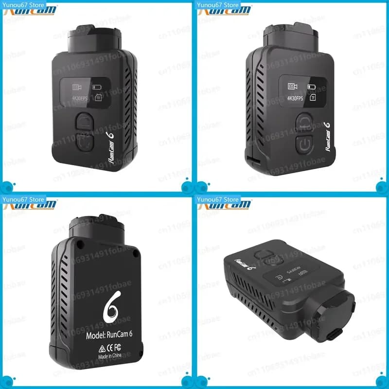 For RunCam 6 4K 30FPS Portable Sport Camera MP4 Video OLED Screen Display for FPV RC Drone Recording